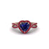 Heart's Sapphire Embrace Engagement Ring - Alison No. 59