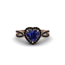 Heart's Sapphire Embrace Engagement Ring - Alison No. 44 image 1