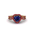 Heart's Sapphire Embrace Engagement Ring - Alison No. 58 image 1