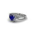 Heart's Sapphire Embrace Engagement Ring - Alison No. 15 image 3