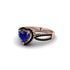 Heart's Sapphire Embrace Engagement Ring - Alison No. 44