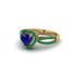 Heart's Sapphire Embrace Engagement Ring - Alison No. 28
