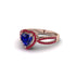 Heart's Sapphire Embrace Engagement Ring - Alison No. 59 image 2
