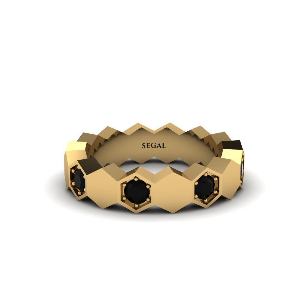 Black Diamond Honeycomb Eternity Ring - Maddison No. 7