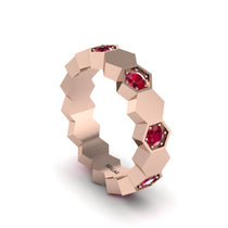 Ruby Honeycomb Eternity Ring (4)