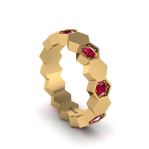 Ruby Honeycomb Eternity Ring (8)