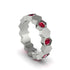 Ruby Honeycomb Eternity Ring - Maddison No. 12