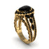 Black Diamond Imperial Blossom Engagement Ring - April No. 37 image 1
