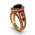 Black Diamond Imperial Blossom Engagement Ring - April No. 52 image 1