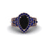 Black Diamond Imperial Blossom Engagement Ring - April No. 68 image 2