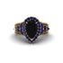 Black Diamond Imperial Blossom Engagement Ring - April No. 67 image 2