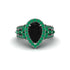 Black Diamond Imperial Blossom Engagement Ring - April No. 24