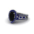Black Diamond Imperial Blossom Engagement Ring - April No. 69 image 3