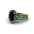 Black Diamond Imperial Blossom Engagement Ring - April No. 22