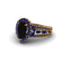 Black Diamond Imperial Blossom Engagement Ring - April No. 67 image 3
