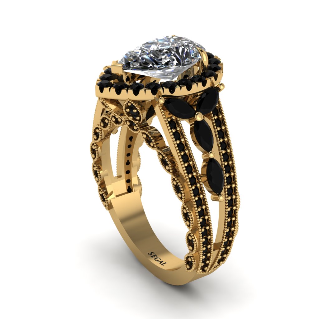 Diamond Imperial Blossom Engagement Ring - April No. 31