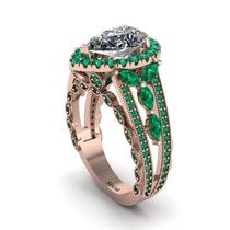 Diamond Imperial Blossom Engagement Ring - April No. 17 image 1