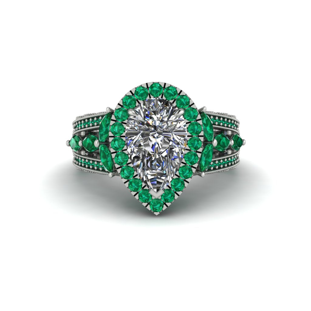 Diamond Imperial Blossom Engagement Ring - April No. 18