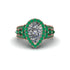 Diamond Imperial Blossom Engagement Ring - April No. 17 image 2