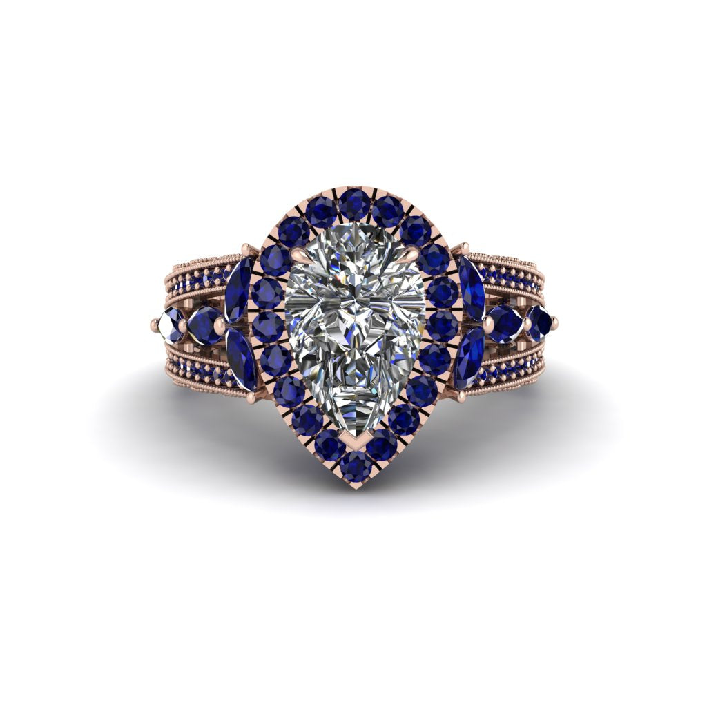 Diamond Imperial Blossom Engagement Ring - April No. 62
