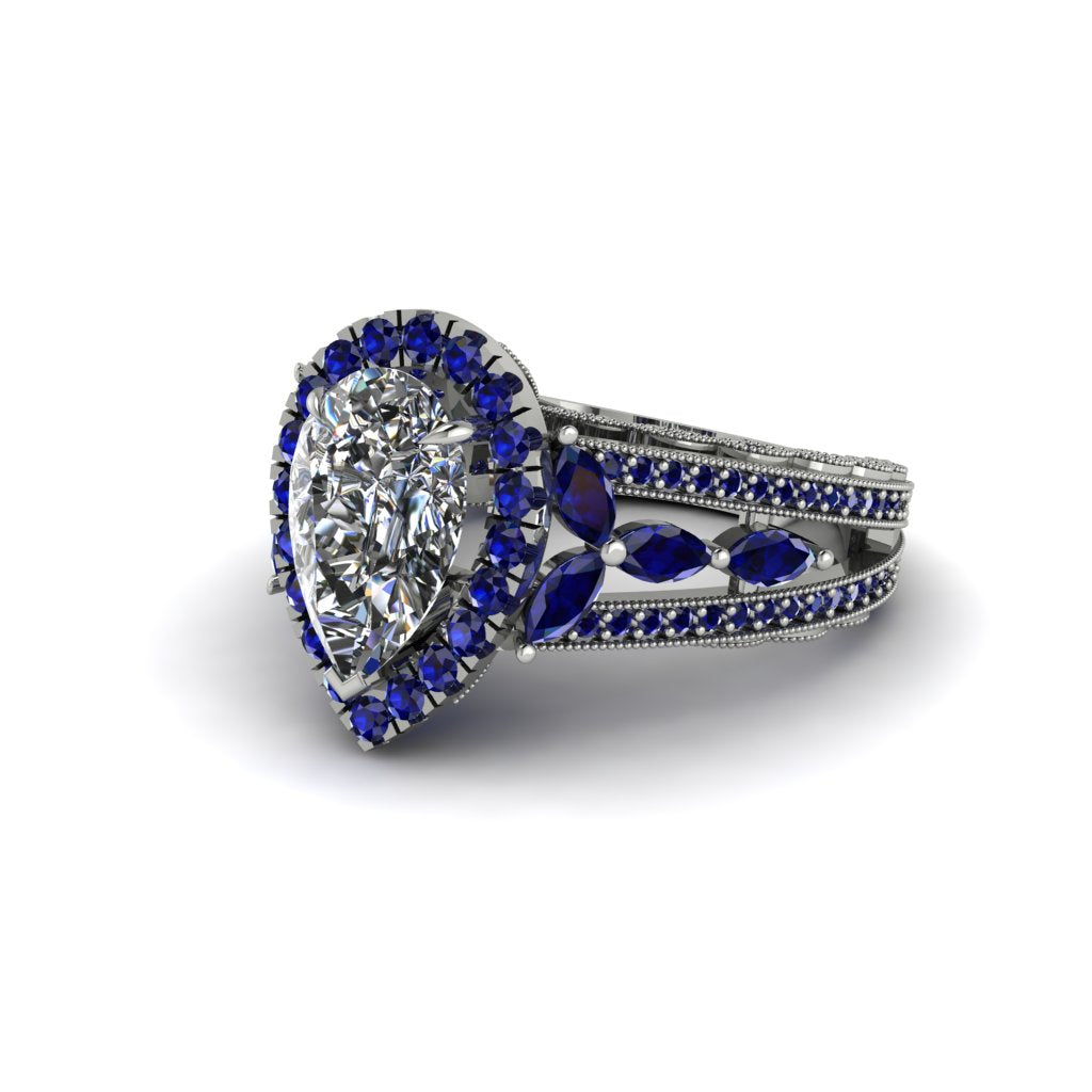 Diamond Imperial Blossom Engagement Ring - April No. 63
