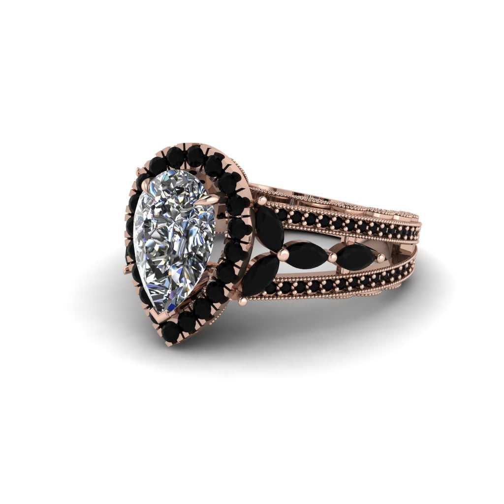 Diamond Imperial Blossom Engagement Ring - April No. 32