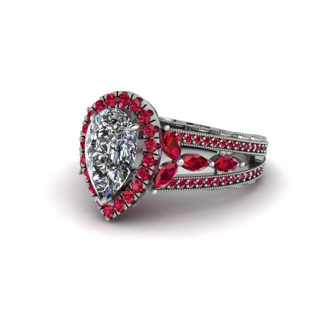 Diamond Imperial Blossom Engagement Ring - April No. 48