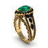 Emerald Imperial Blossom Engagement Ring - April No. 34
