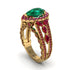 Emerald Imperial Blossom Engagement Ring - April No. 49
