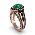 Emerald Imperial Blossom Engagement Ring - April No. 35