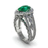 Emerald Imperial Blossom Engagement Ring - April No. 6 image 1