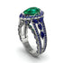 Emerald Imperial Blossom Engagement Ring - April No. 66 image 1