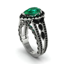 Emerald Imperial Blossom Engagement Ring - April No. 36 image 1