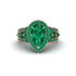 Emerald Imperial Blossom Engagement Ring - April No. 20