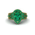 Emerald Imperial Blossom Engagement Ring - April No. 19 image 2