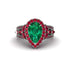 Emerald Imperial Blossom Engagement Ring - April No. 51 image 2
