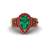 Emerald Imperial Blossom Engagement Ring - April No. 49 image 2