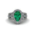 Emerald Imperial Blossom Engagement Ring - April No. 6