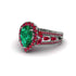 Emerald Imperial Blossom Engagement Ring - April No. 51