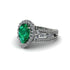 Emerald Imperial Blossom Engagement Ring - April No. 6