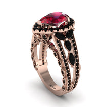 Ruby Imperial Blossom Engagement Ring - April No. 41 image 1