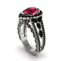 Ruby Imperial Blossom Engagement Ring - April No. 42 image 1
