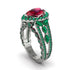 Ruby Imperial Blossom Engagement Ring - April No. 27 image 1
