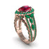 Ruby Imperial Blossom Engagement Ring - April No. 26