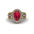 Ruby Imperial Blossom Engagement Ring - April No. 10