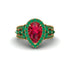 Ruby Imperial Blossom Engagement Ring - April No. 25 image 2