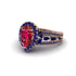 Ruby Imperial Blossom Engagement Ring - April No. 71