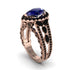 Sapphire Imperial Blossom Engagement Ring - April No. 44 image 1