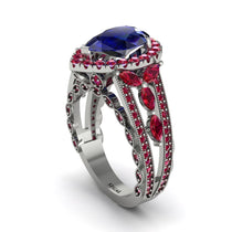 Sapphire Imperial Blossom Engagement Ring - April No. 60 image 1