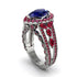 Sapphire Imperial Blossom Engagement Ring - April No. 60 image 1